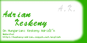 adrian keskeny business card